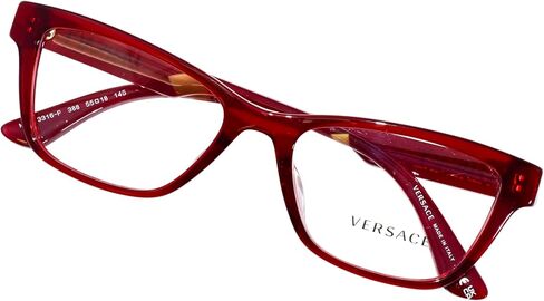 نظارة فيرزاتشي VE 3316 F مقاس آسيوي 388 أحمر شفاف in Kuwait