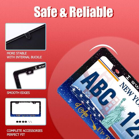 Jesus is My Lifeline License Plate Frame Funny Stainless Steel Christianity License Plate Frames Auto Parts Decoration with Screws License Plate Holder for Men Women 12x6 Inch in Kuwait