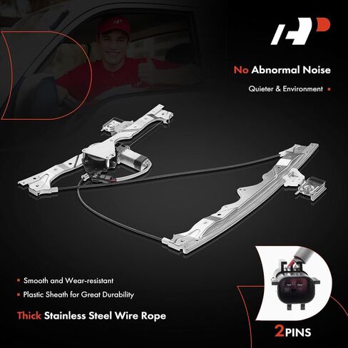 A-Premium Electric Power Window Regulator with Motor Compatible with Jeep Grand Cherokee 2005 Front Right Passenger Side in Saudi Arabia