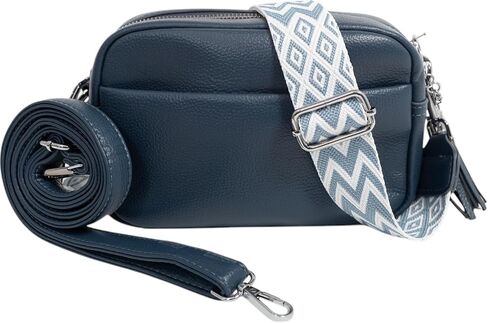 Kate Vegan Leather Women's Crossbody Bag - Purse with 2 Adjustable Straps, Zip & Slit Pockets, Travel Handbag, Everyday Use in Saudi Arabia