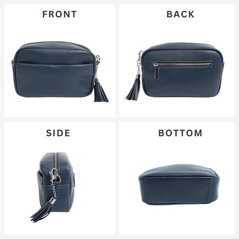 Kate Vegan Leather Women's Crossbody Bag - Purse with 2 Adjustable Straps, Zip & Slit Pockets, Travel Handbag, Everyday Use in Saudi Arabia