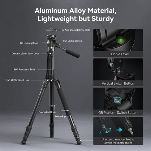 SmallRig CT150 Travel Video Tripod Kit - 4937 in Saudi Arabia