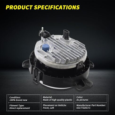 63177329171 Front Bumper Left Fog Light Lamp for Mini F56 2014-2021 in Saudi Arabia