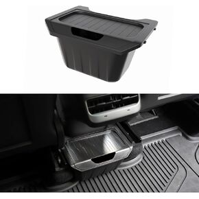 Rear Center Console Organizer for Tesla Model Y, 2024 Upgraded Anti-Slip Lid Cover, Car Trash Can for Tesla Model Y Accessories