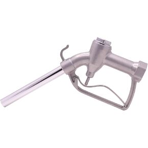 1" NPT Manual Fuel Nozzle with Hook, Max Flow Rate 32 GPM,50 PSI for Manual & Electric Fuel Pumps 1" Inches(OD=25mm) Straight Spout Used For Gravity Tank Diesel Gasoline Oil Biodiesel