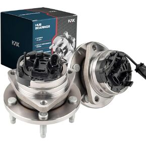 KAX 513214 Pair Front Wheel Bearing and Hub Assembly fit for 2004-2012 Malibu 4-Wheel ABS, 2005-2010 G6 4-Wheel ABS, 2007-2009 Aura, 2008-2010 HHR 2.0L/ Cobalt 2.0L