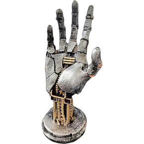 Gorilla Statue and Carved Sculpture Mechanical Punk Style Gorilla Statue Animal Statue Steampunk Modern Home Decor Resin Statue for Coffee Table, Living Room, Entrance, Shelf Decor (Gorilla)