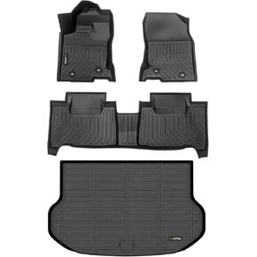 All Weather Car Floor Mats & Cargo Liner Set for 2015-2021 NX (NX200t NX300 NX300h) Custom Fit Accessories - Black