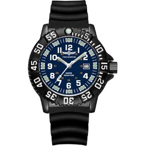 Addies, Military Watch, Special Forces Watch Luminous, Tactical Military Night Watch (Black Rubber Band)