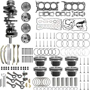 3.3L G6DH Engine Rebuild Overhaul Kit Replacement for Hyundai Kia Santa Fe Azera Sorento Sedona Cadenza 3.3 2011-2019 Crankshaft Rod Timing Chain Gasket Set 23110-3CFA0 23110-3L100