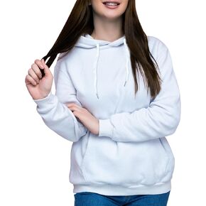 Womens Oversized Hoodie 100 Polyester White Hoodie for Sublimation Fall Long Sleeve Sweatshirts Women