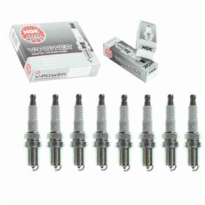 8 pc NGK V-Power Spark Plugs compatible with BMW 545i 4.4L V8 2004-2005