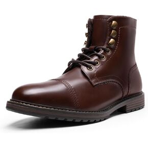 Bruno Marc Men's Motorcycle Boots Oxford Dress Boot