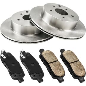 Rear Brake Kit,OE Brake Rotors and Ceramic Brake Pads Fits for X5 2007-2018, X6 2010-2019,OEM#34363+D1042 Automotive Replacement Brake Kit