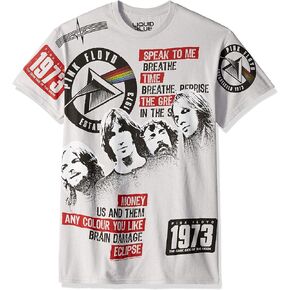 Liquid Blue Unisex-Adult Standard Pink Floyd Dark Side 1973 Short Sleeve T-Shirt