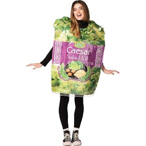 Rasta Imposta Caesar Salad Kit Costume Salad Romaine Condiments Food Parmiggiano Marinade Dress Up Cosplay Party Costumes, Adult One Size