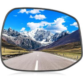 Right Passenger Side Mirror Glass Replacement Compatible with 2012-2013 Honda Civic Rear View Side Heated Mirror Replace 76203TR3A01