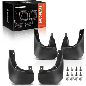 A-Premium Set of 4PCS Mud Flaps Splash Guards Mudguards Mudflaps with Hardware Kits Accessory Compatible with Hyundai Tucson 2010-2015, Sport Utility, Without Side Skirt, Front LH RH and Rear LH RH