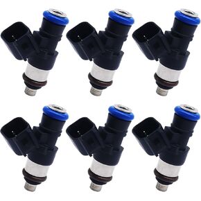 0280158191 Fuel Injectors 6 PCS 4 Holes Compatible with Ford Transit 150 250 350 3.7L V6 Compatible with Lincoln MKS MKT MKX MKZ 3.7L V6