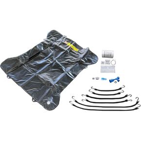 ShurtraxWater Ballast, 56 x 48 x 3 in, Up to 500 lb, Siphon Pump/Straps/Repair Kit, Vinyl, Black, Full Size Truck Bed, Kit