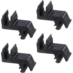 4 Pcs Tonneau Cover Tie Rod Hook Compatible with Undercover Tonneau (Black)