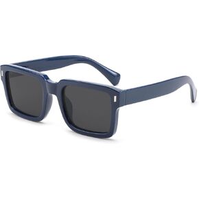 Vintage Square Sunglasses for Women Men Trendy Retro Sun Glasses Classic Thick Rectangle Frame