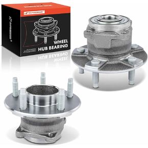 A-Premium 2 x Rear Wheel Bearing and Hub Assembly with 5-Lug Compatible with Chevrolet Equinox 2005, Pontiac Torrent 2006, Saturn Vue 2002-2007, FWD