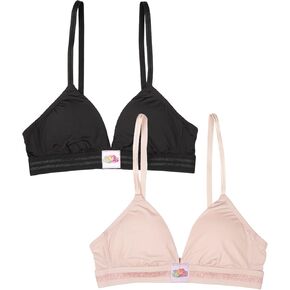 Fruit of the Loom A Fresh Collection FOMO Free 2-Pack Women's Triangle Bralettes – Modern Comfort & Sleek Design