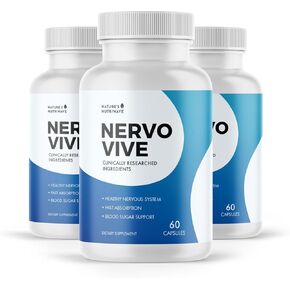 Nervovive Nerve Support Supplement - Advanced Formula Nerve Health Supplements, All Natural Potent Supplement, Maximum Strength for Overall Health and Wellness - 60 Capsules, 1 Month Supply
