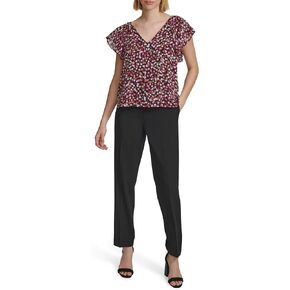 Calvin Klein Women's Ruffle Detail Sleeveless Blouse