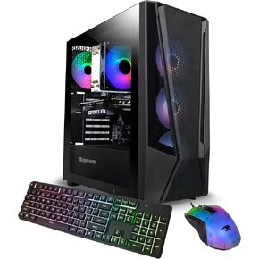 iBUYPOWER Slate 8 MESH Gaming PC Computer Desktop SMI7N47S01 (وحدة المعالجة المركزية Intel Core i7 14700F CPU، NVIDIA GeForce RTX 4070 Super 12GB GPU، 16GB DDR5 Non-RGB 5200MHz RAM، 2TB NVMe، WiFi جاهز، Windows 11 Home)