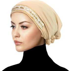 Middle Eastern Mall Luxor Fashion Lycra Snood Caps Women Chemo Beanie Hat