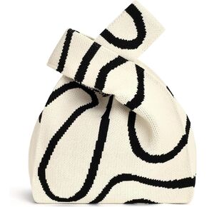 PACKISM Japanese Knot Bag - Small Knot Tote Bags Cute Wrist bag as Gifts for Teen Girls 16-18 (14″x8.5″x0.7″)