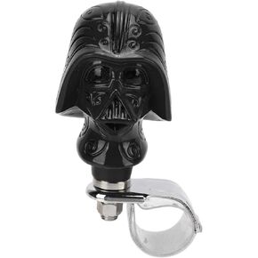 Steering Wheel Knob, Metal and Resin Warrior Steering Wheel Spinner 3cm Diameter Power Handle Booster for Cars Trucks Tractors Boats(Black)