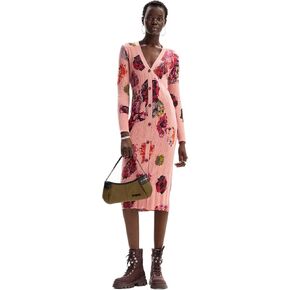 Desigual Women's Woman Flat Knit Dress Long Sleeve