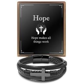 Leather Bracelet Birthday Gifts For Men: To My Man Bracelet Infinity Knot Love You Forever Gifts For Him - Inspirational Mens Leather Bracelet Cool Anniversary Christmas Valentines Fathers Gift Ideas