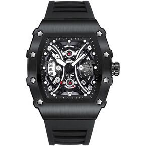 Mens Watch Luminous Tonneau Quartz Watch