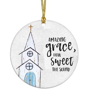 Nativity Religious Ornaments 2024 | Christmas Ornament 2024, Nativity Scene Ornaments for Christmas, O Holy Night Ornaments 2024, Silent Night Birth of Jesus Ornament(O Holy Night)