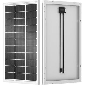 ECO-WORTHY 100 Watt Solar Panel 12 Volt Monocrystalline Solar Panel High Efficiency Module RV Marine Boat Caravan Off Grid