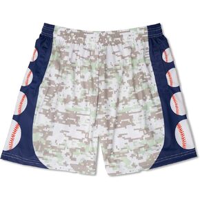 ChalkTalkSPORTS Baseball Athletic Shorts | Navy Digital Camo Baseball Shorts | Adult Small