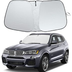 2024 Upgrade Front Windshield Sunshade Fit for BMW X3 2011-2017 UV Ray Reflector Foldable Car Shade Automotive Windshield Sunshades for BMW X3 2011-2017 Windshield Sun Shade |Keeps Your Vehicle Cool|