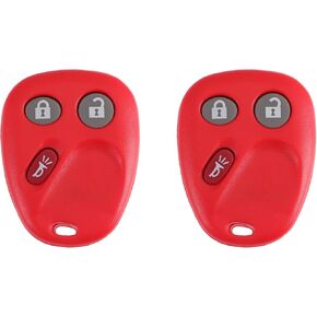 X AUTOHAUX 315MHz MYT3X6898B Replacement Keyless Entry Remote Key Fob for Chevrolet Trailblazer 2002-2009 for GMC Envoy 2002-2009 for Buick Rainier 2004-2007 3 Buttons Red 2pcs