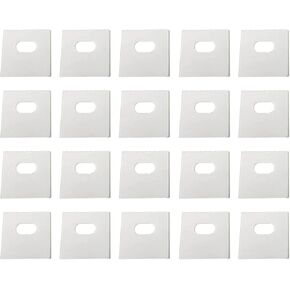 20 Pcs Transparent Vertical Curtain Repair Mini Clear Blinds Repair Sticker Tape with Pre-Cut Holes Vertical Curtain Repair Blinds and Shades