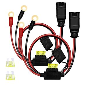 GC002 X-Connect لشاحن بطارية NOCO: طرف ثقب M6 (1/4 بوصة) XL، مثالي لكابل شاحن البطاريات الذكية (عبوة من قطعتين)