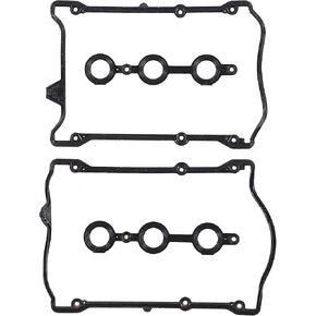 DNJ VC804G Valve Cover Gasket Set for 1998-2005, Audi, Volkswagen, A4, A4 Quattro, A6, A6 Quattro, Allroad Quattro, Passat, S4, 2.7L, 2.8L, V6, DOHC, 30V, Turbocharged