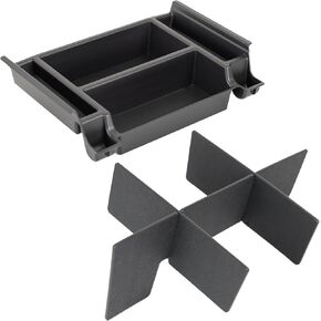 Vehicle OCD - Center Console Divider and Tray Organizer for Toyota Tundra (2022-2025) / Sequoia (2023-2025) – Made in USA - NOT compatible with center console safe - SLX513