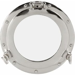 9 Inch Antique Mirror Porthole Wall Hanging Nautical Ship's Porthole Marine Home Decorative Gift
