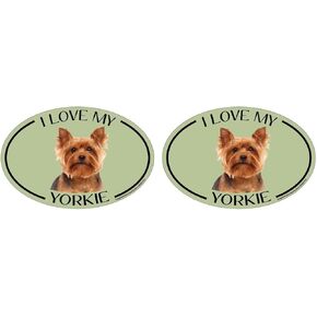 Oval Magnet, I Love My Yorkie Small