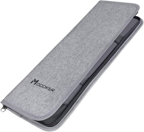 Modoker Mens Gift Tie Case for Travel Necktie Carrier Organizer Bag Storage Cufflinks and Suit Accessories, Black in Saudi Arabia
