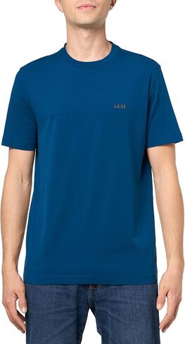 BOSS Men's Contrast Logo Cotton Stretch T-Shirt in Saudi Arabia